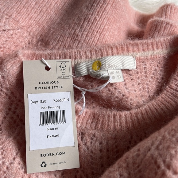 Pink size 10 Boden sweater - Picture 3 of 5
